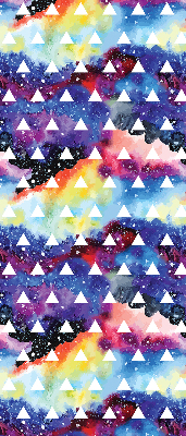 Store intérieur Triangles blancs sur fond coloré