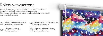 Store intérieur Triangles blancs sur fond coloré