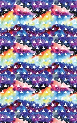 Store intérieur Triangles blancs sur fond coloré