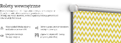 Store enrouleur Zigzags jaunes