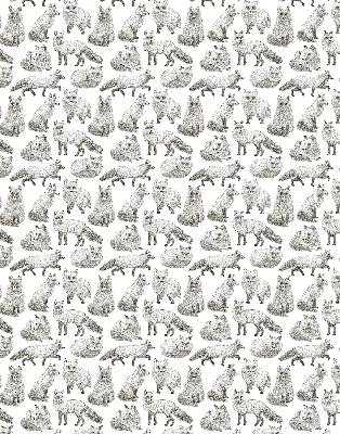 Store intérieur Renards gris