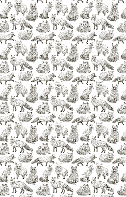 Store intérieur Renards gris