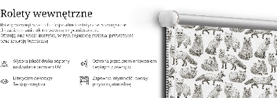 Store intérieur Renards gris