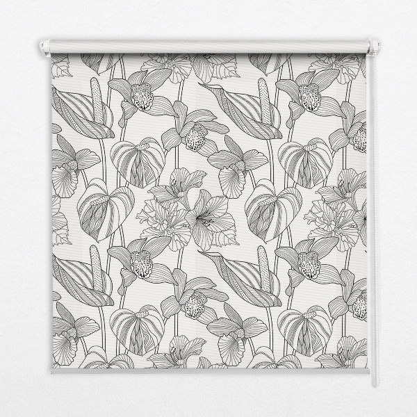 Store intérieur Fleurs esquissées