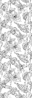 Store intérieur Fleurs esquissées