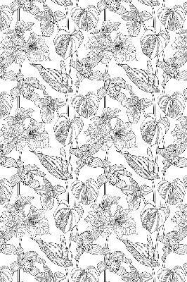 Store intérieur Fleurs esquissées