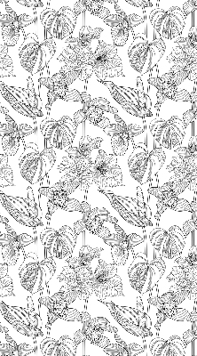 Store intérieur Fleurs esquissées