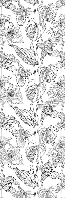 Store intérieur Fleurs esquissées