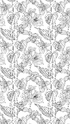 Store intérieur Fleurs esquissées