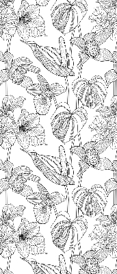 Store intérieur Fleurs esquissées