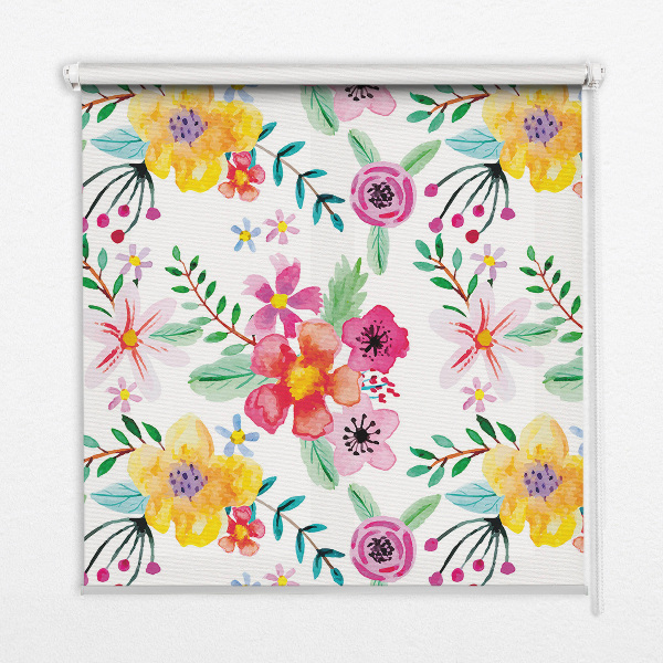 Store intérieur Fleurs peintes