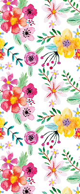 Store intérieur Fleurs peintes