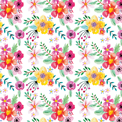 Store intérieur Fleurs peintes