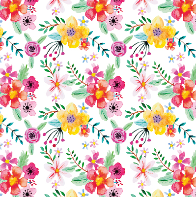 Store intérieur Fleurs peintes