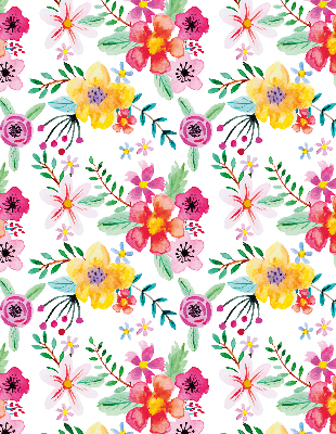 Store intérieur Fleurs peintes