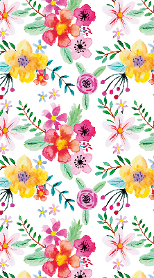 Store intérieur Fleurs peintes