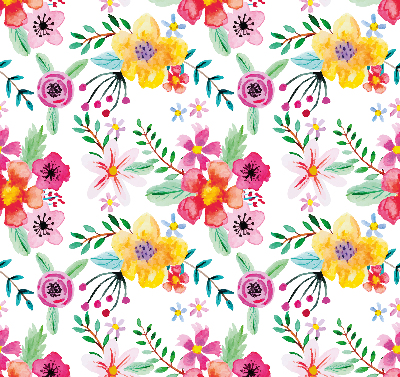 Store intérieur Fleurs peintes