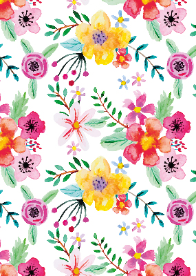 Store intérieur Fleurs peintes