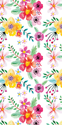 Store intérieur Fleurs peintes