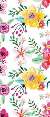 Store intérieur Fleurs peintes