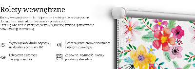 Store intérieur Fleurs peintes