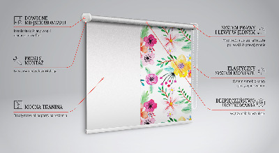 Store intérieur Fleurs peintes