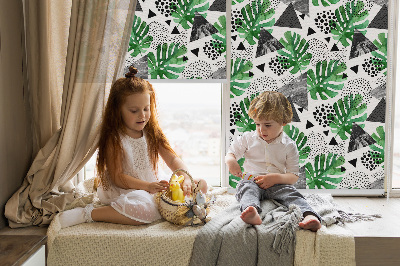 Store intérieur Feuilles triangles points