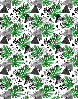 Store intérieur Feuilles triangles points