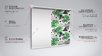 Store intérieur Feuilles triangles points