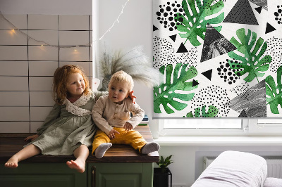 Store intérieur Feuilles triangles points