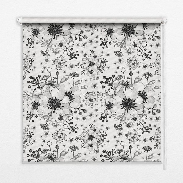 Store enrouleur Fleur dessinée