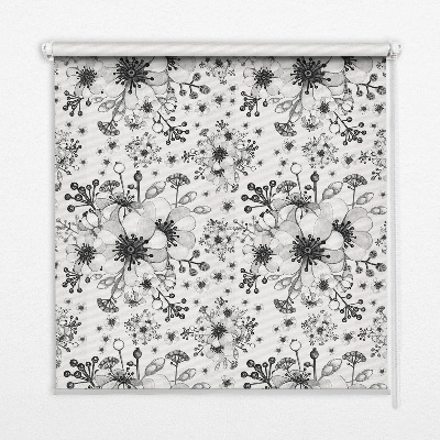 Store enrouleur Fleur dessinée