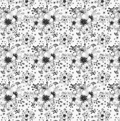 Store enrouleur Fleur dessinée