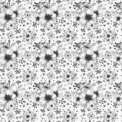 Store enrouleur Fleur dessinée