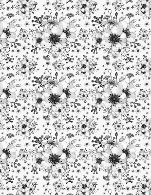 Store enrouleur Fleur dessinée