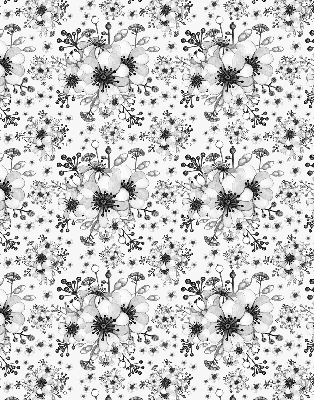 Store enrouleur Fleur dessinée