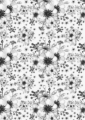 Store enrouleur Fleur dessinée