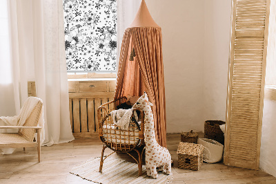 Store enrouleur Fleur dessinée