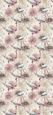 Store enrouleur Flamants blancs