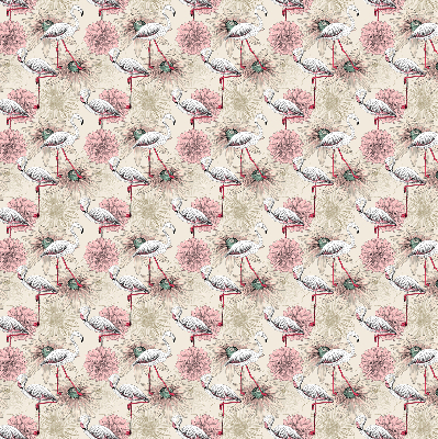 Store enrouleur Flamants blancs