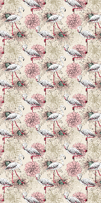 Store enrouleur Flamants blancs