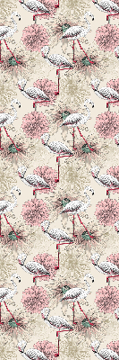 Store enrouleur Flamants blancs