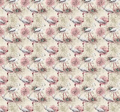 Store enrouleur Flamants blancs