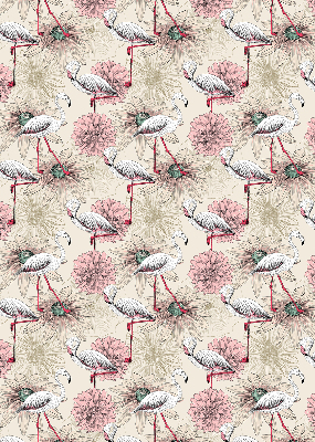 Store enrouleur Flamants blancs