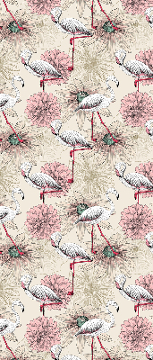 Store enrouleur Flamants blancs