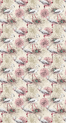 Store enrouleur Flamants blancs