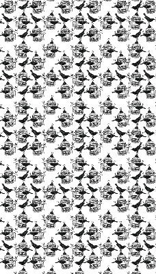 Store intérieur Corbeaux noirs