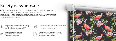 Store intérieur Flamants roses sur les plantes