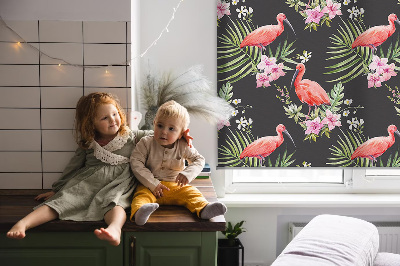 Store intérieur Flamants roses sur les plantes