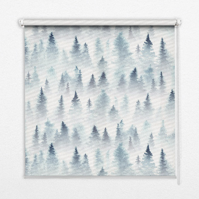 Store enrouleur Forêt dans le brouillard